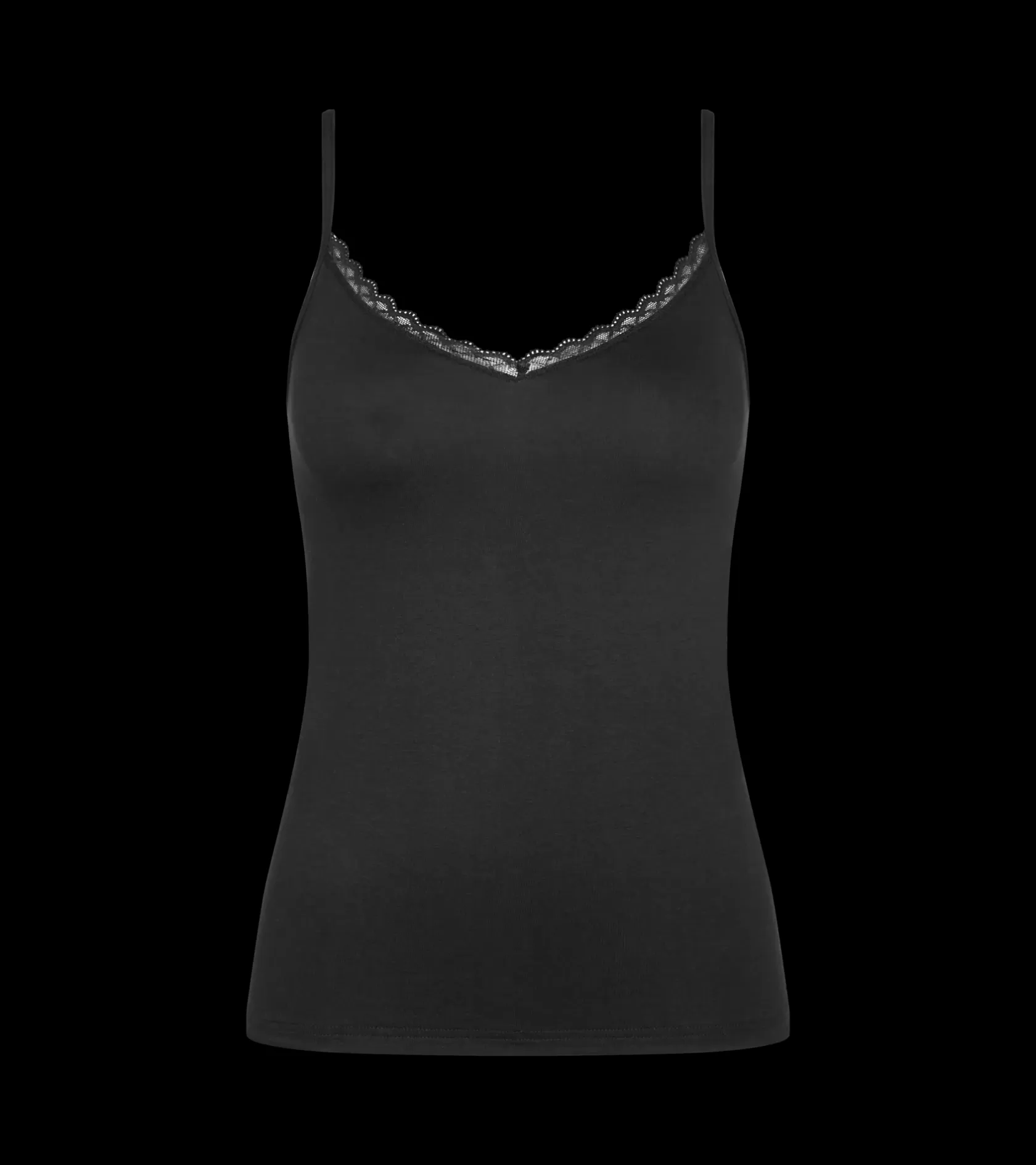 Top>Triumph FEEL OF COTTON Black