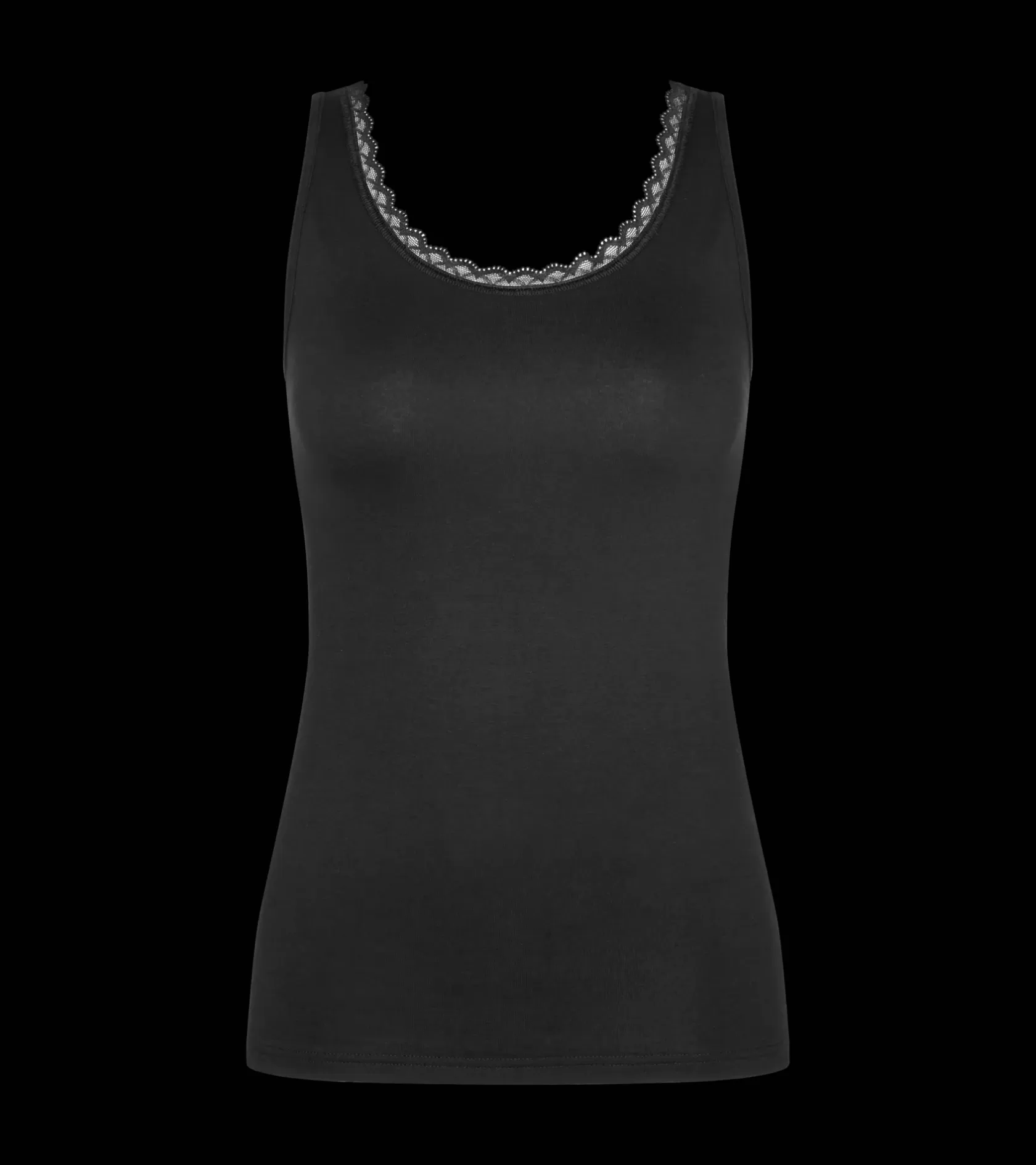 Top>Triumph FEEL OF COTTON Black