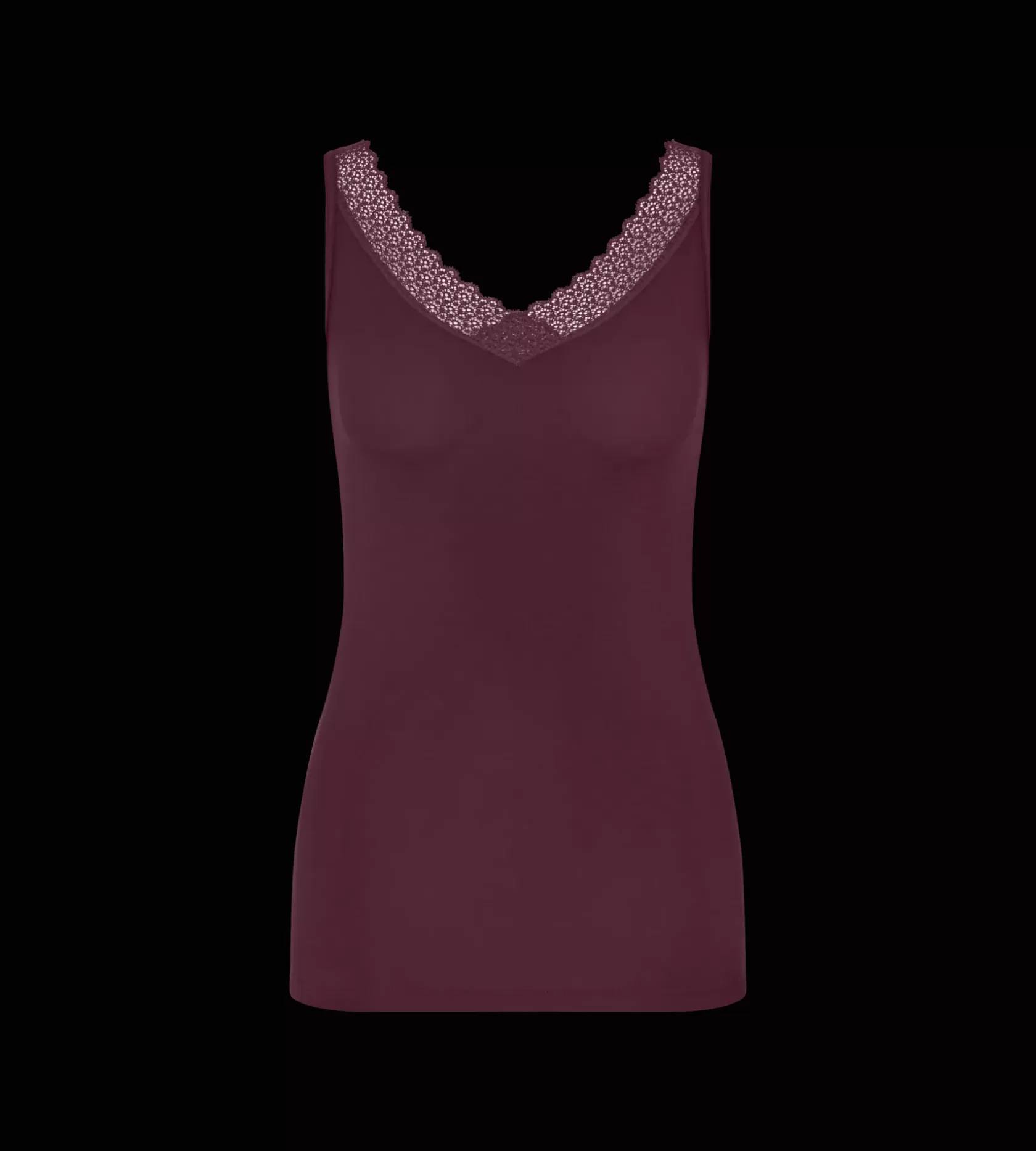 Top>Triumph FEEL OF MODAL Burgundy