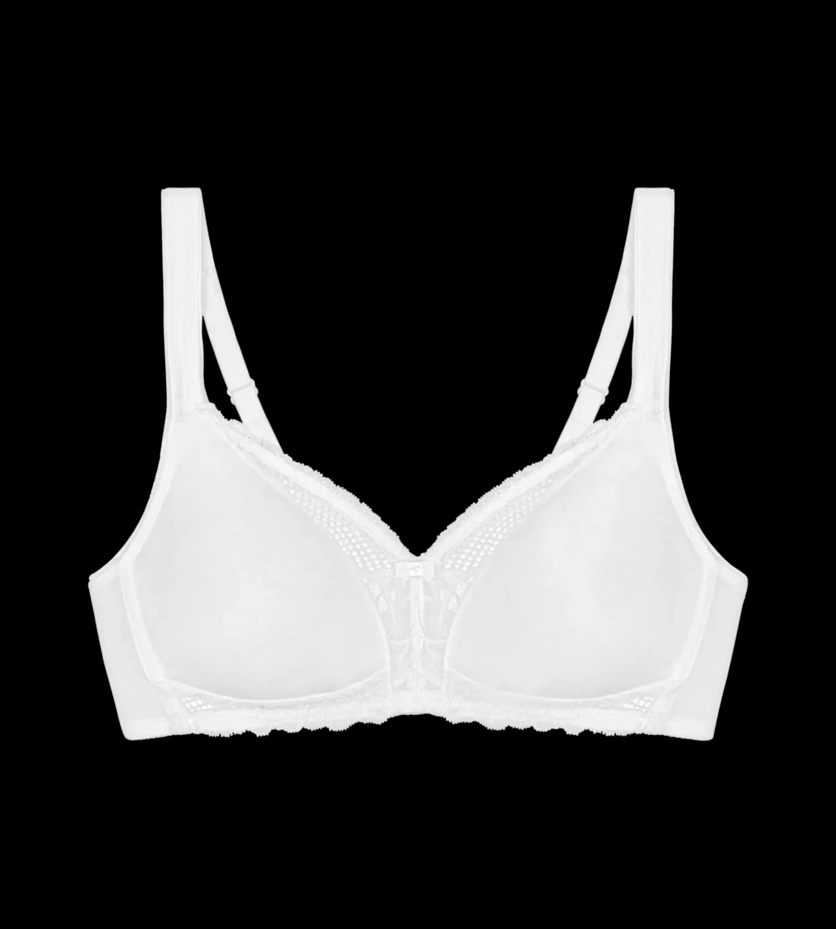 Fuld Cup Bh | Bh'er Uden Bøjle>Triumph MODERN LACE+COTTON White