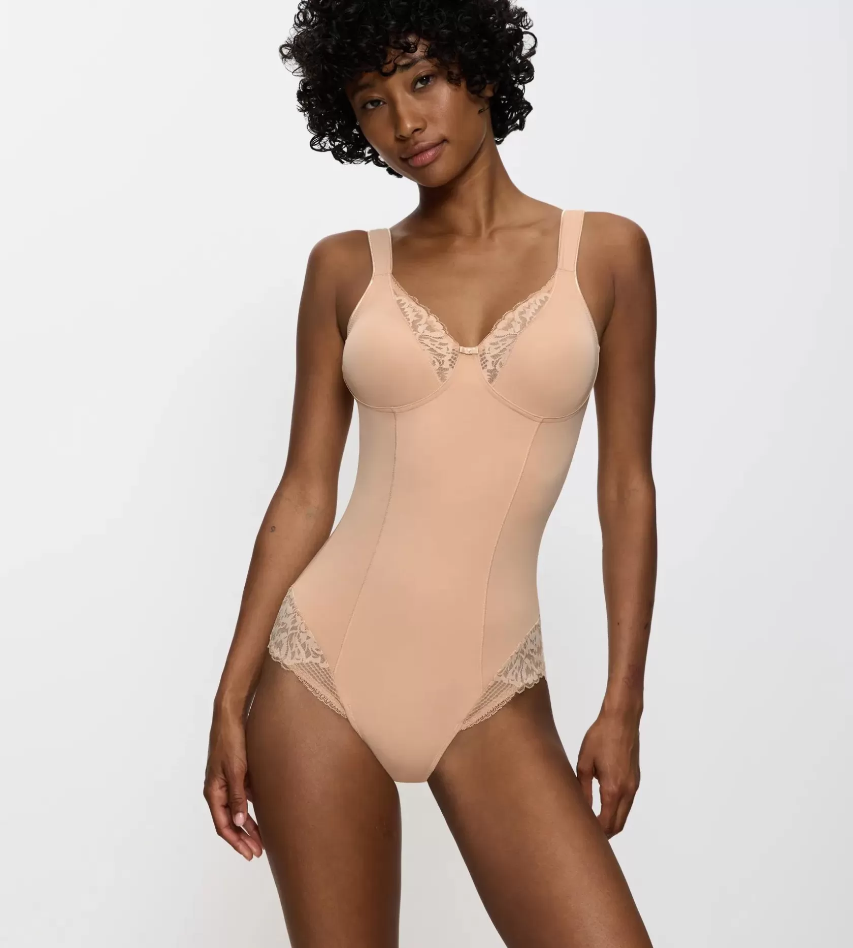 Bodies>Triumph MODERN LACE+COTTON NeutralBeige