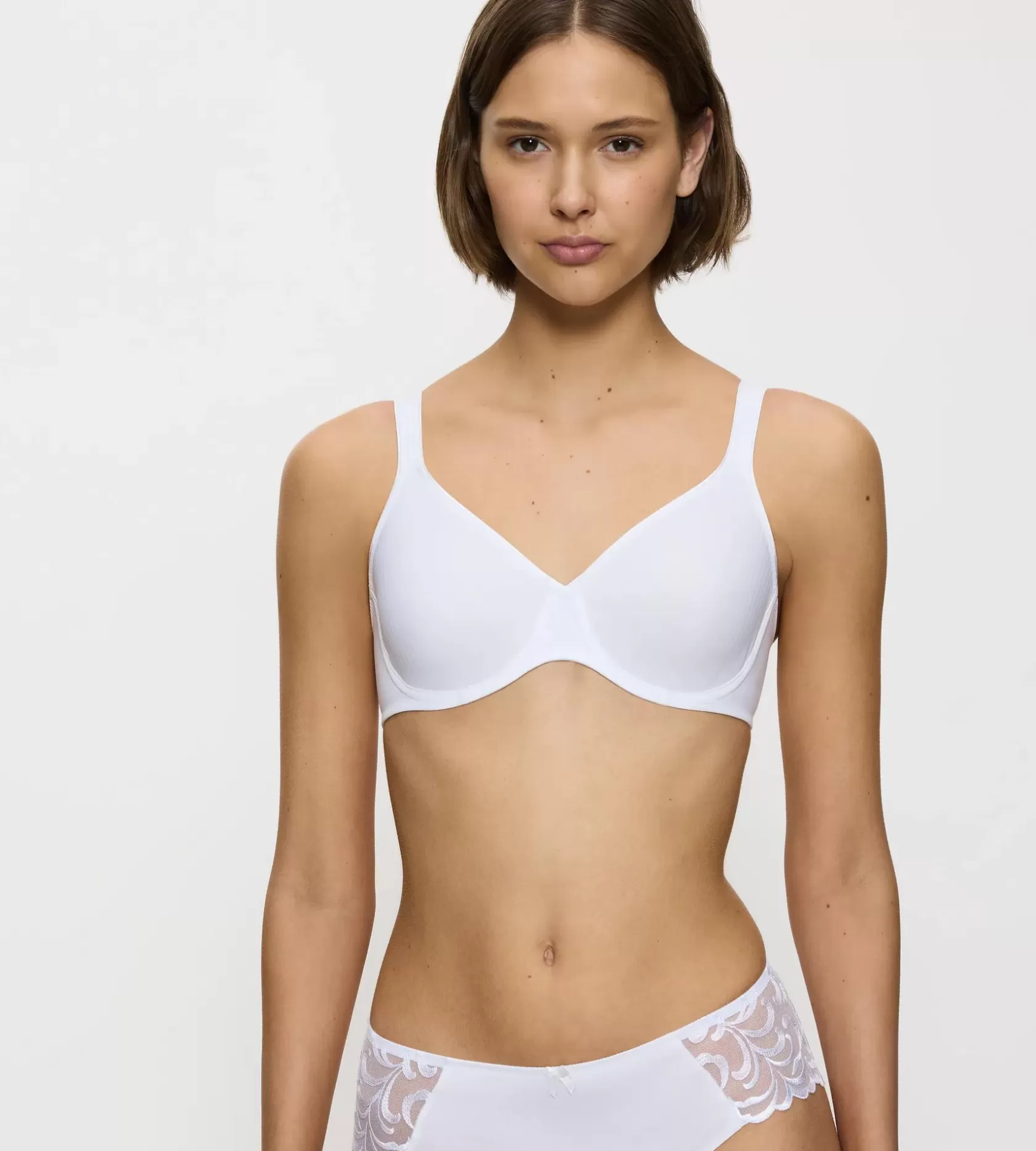 Fuld Cup Bh | Bøjle-bh'er>Triumph MODERN SOFT+COTTON White