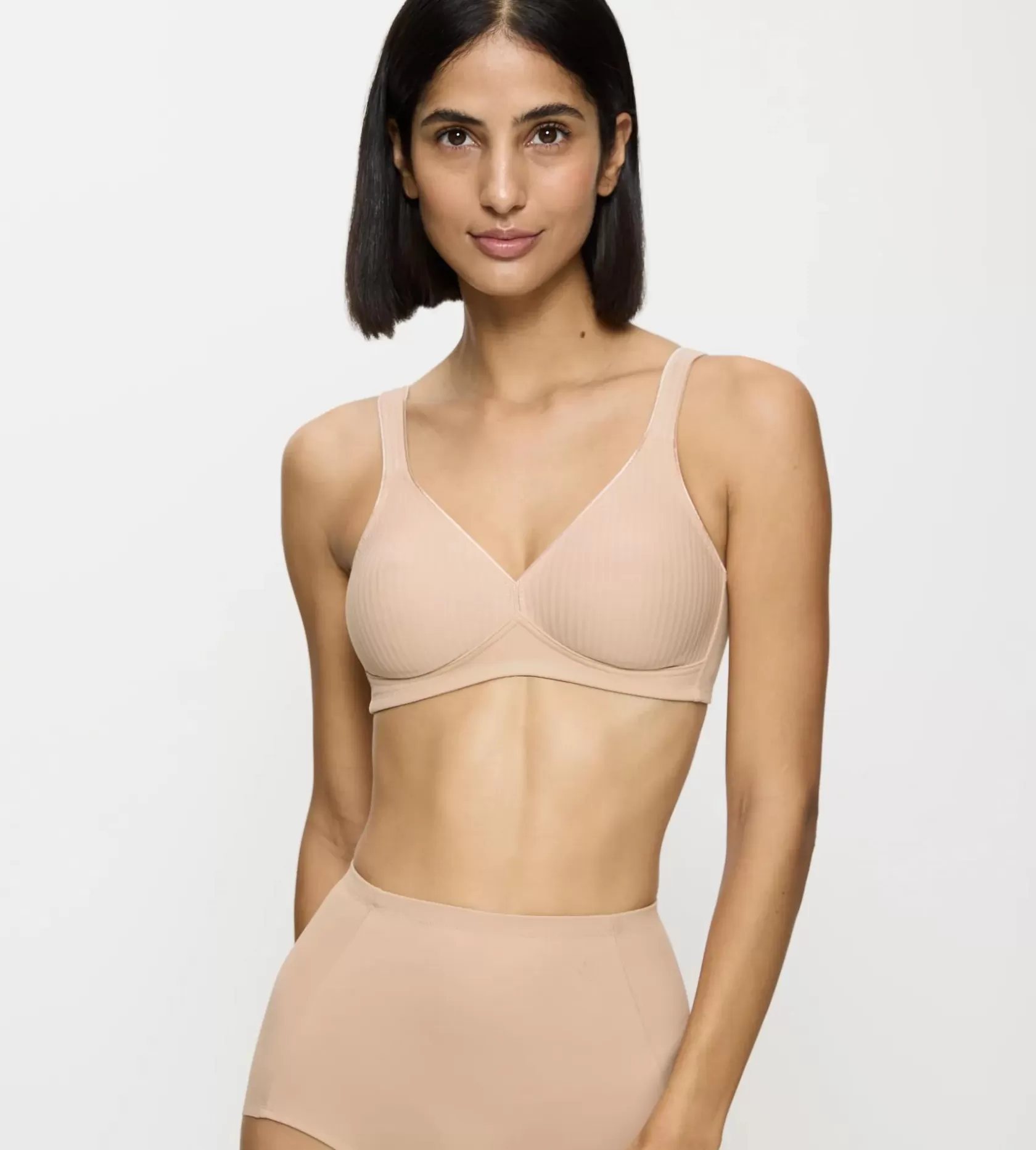 Fuld Cup Bh | Bh'er Uden Bøjle>Triumph MODERN SOFT+COTTON NeutralBeige