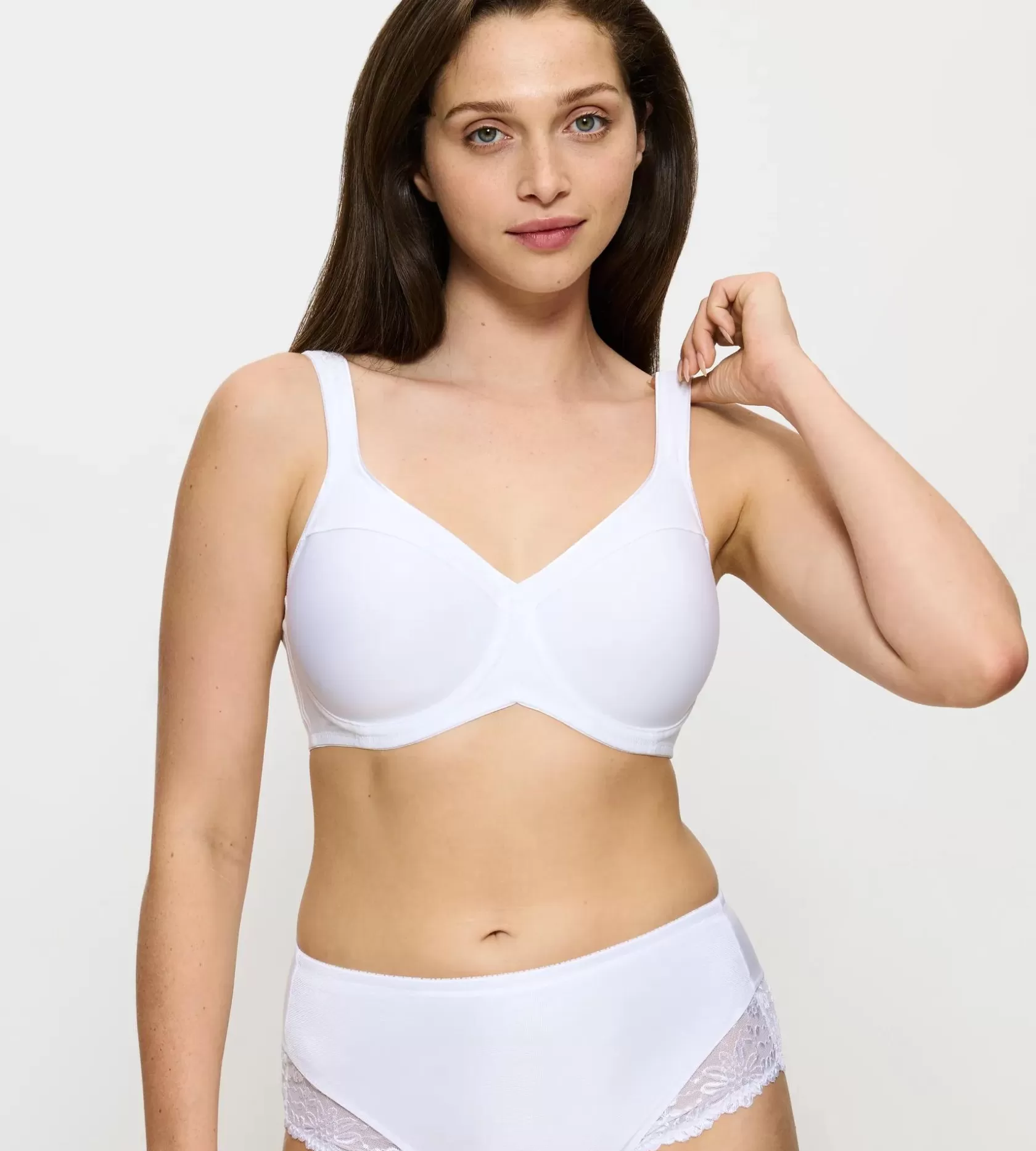 Minimizer-bh'er | Fuld Cup Bh>Triumph MODERN SOFT+COTTON White