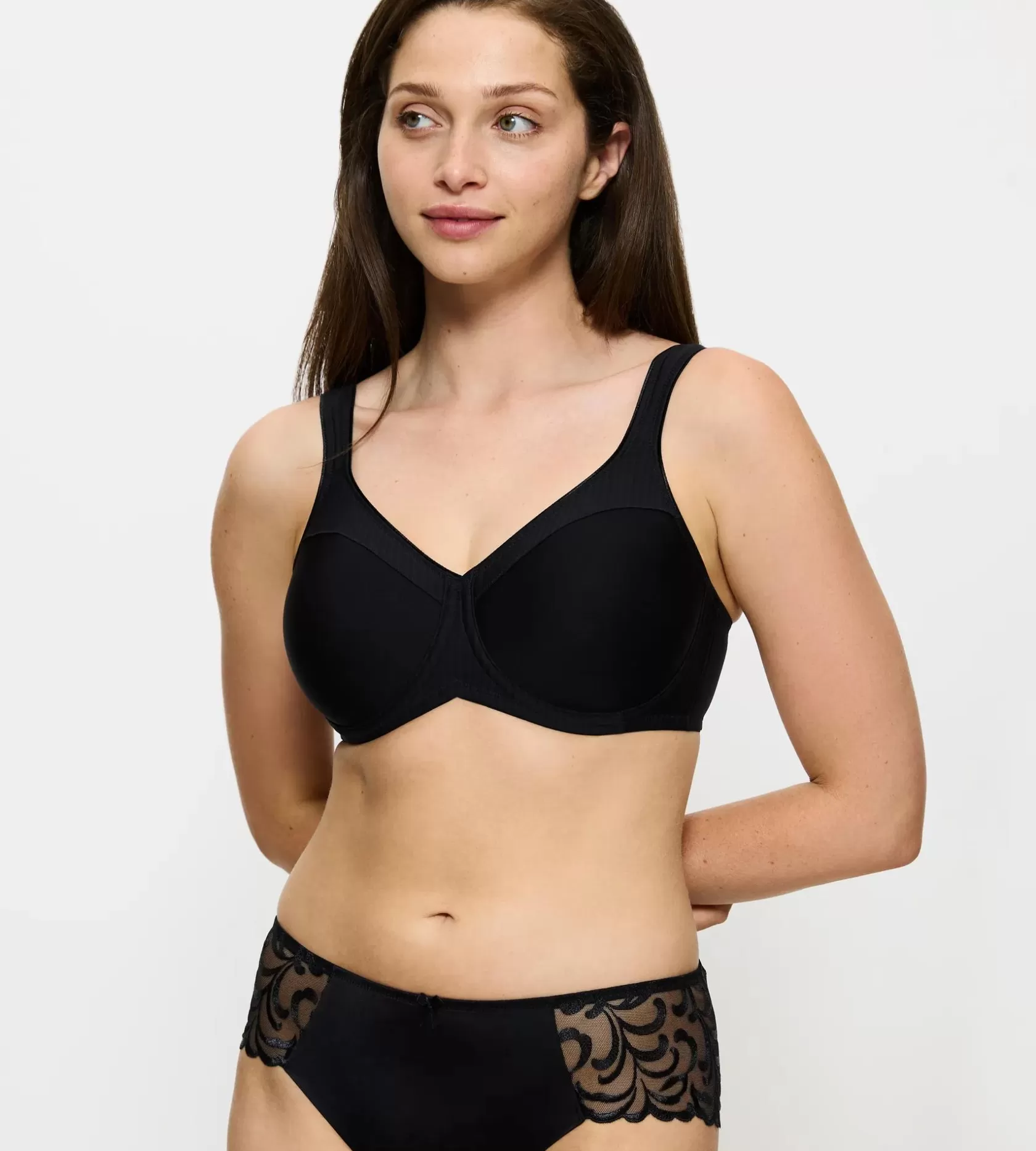 Minimizer-bh'er | Fuld Cup Bh>Triumph MODERN SOFT+COTTON Black