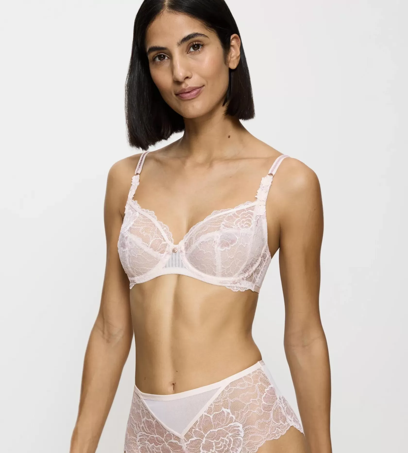 Fuld Cup Bh | Bøjle-bh'er>Triumph PEONY FLORALE Angora